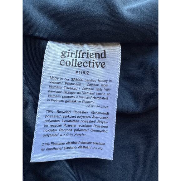 Girlfriend Collective Paloma Compression Bra in Navy Blue Size XL - Picture 6 of 9